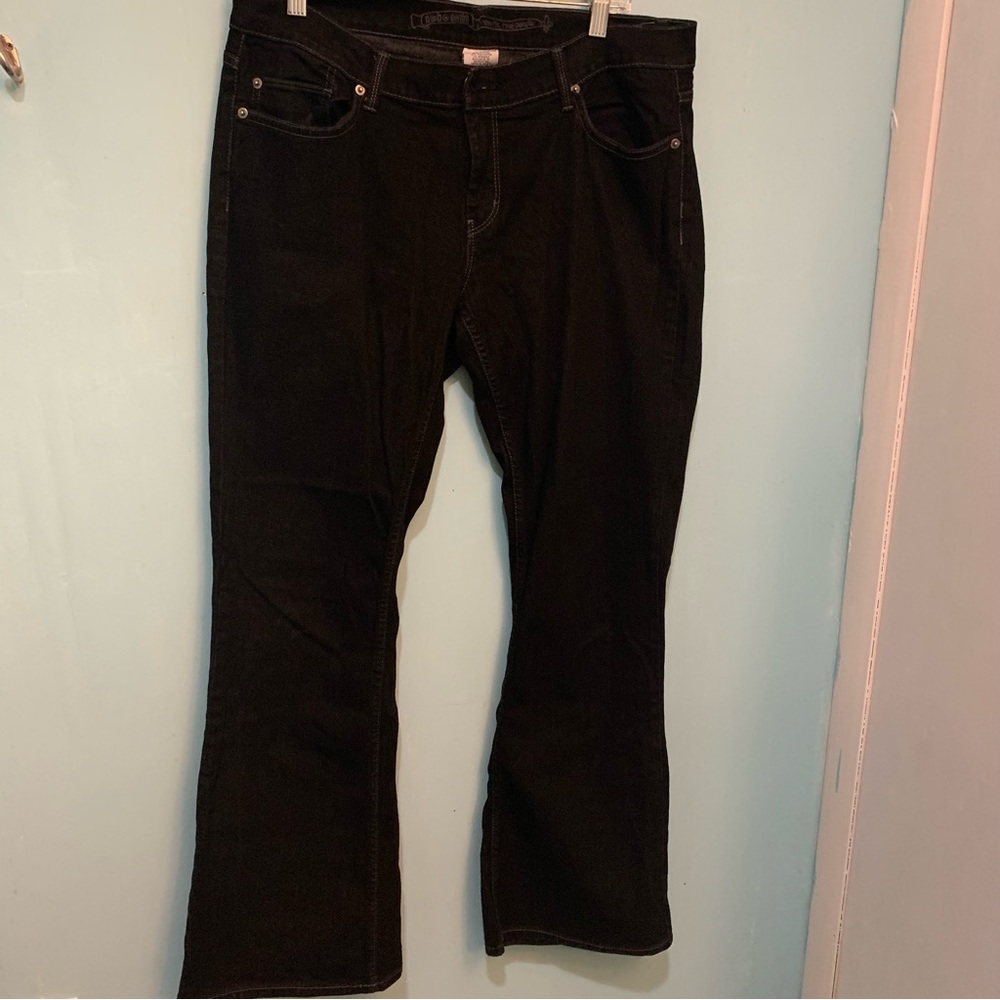 Nobo Denim Real Fit Feal People Black 5 Pocket Low-Rise Flare Leg Jeans, 15 Jrs.